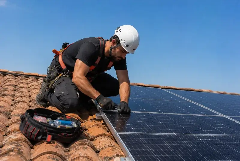 Maintenance et monitoring de panneaux solaires à Saint-Gorgon