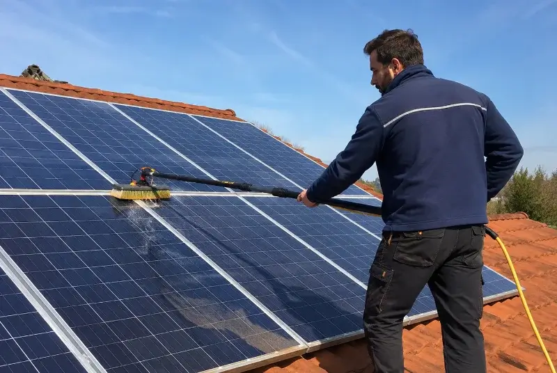 Nettoyage et entretien de panneaux solaires à Saint-Gorgon